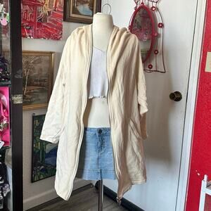forever 21 full zip long yellow hoodie jacket
